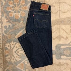 Men’s Levi’s 514 jeans dark denim size 33 x 34